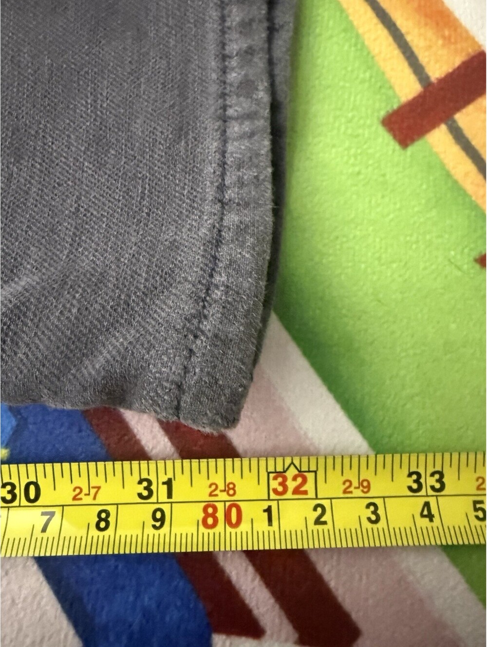 Faherty Pants Mens 40x32 Grey Stretch Terry 5 Pocket Slim Straight Soft Comfort - Picture 9 of 9